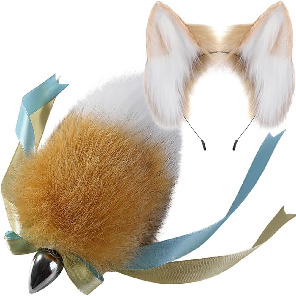 Corgi Dog Tail Plug Oorenset Vier Maten
