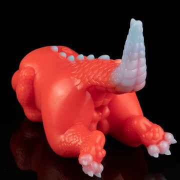 Rode Dinosaurus Pocket Pussy Met Dubbele Ingang