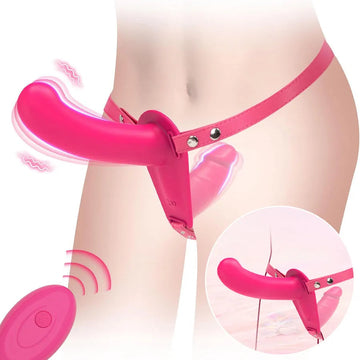 Kleine Strapless Vibrerende Dubbele Dildo Strapon