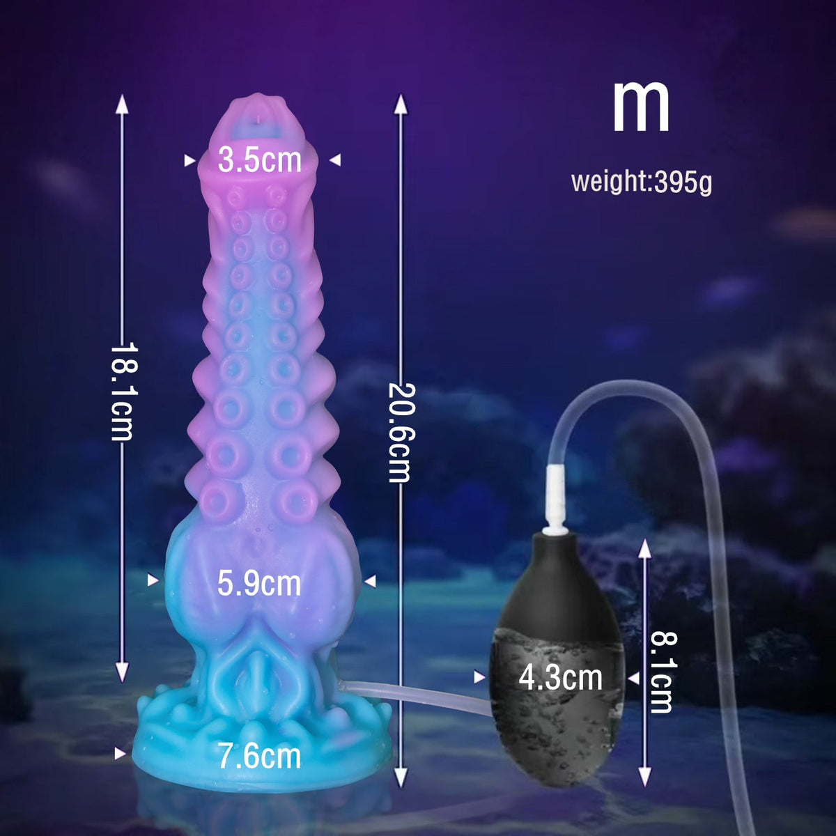 Alien Tenticle Squirting Dildo Met Silicone