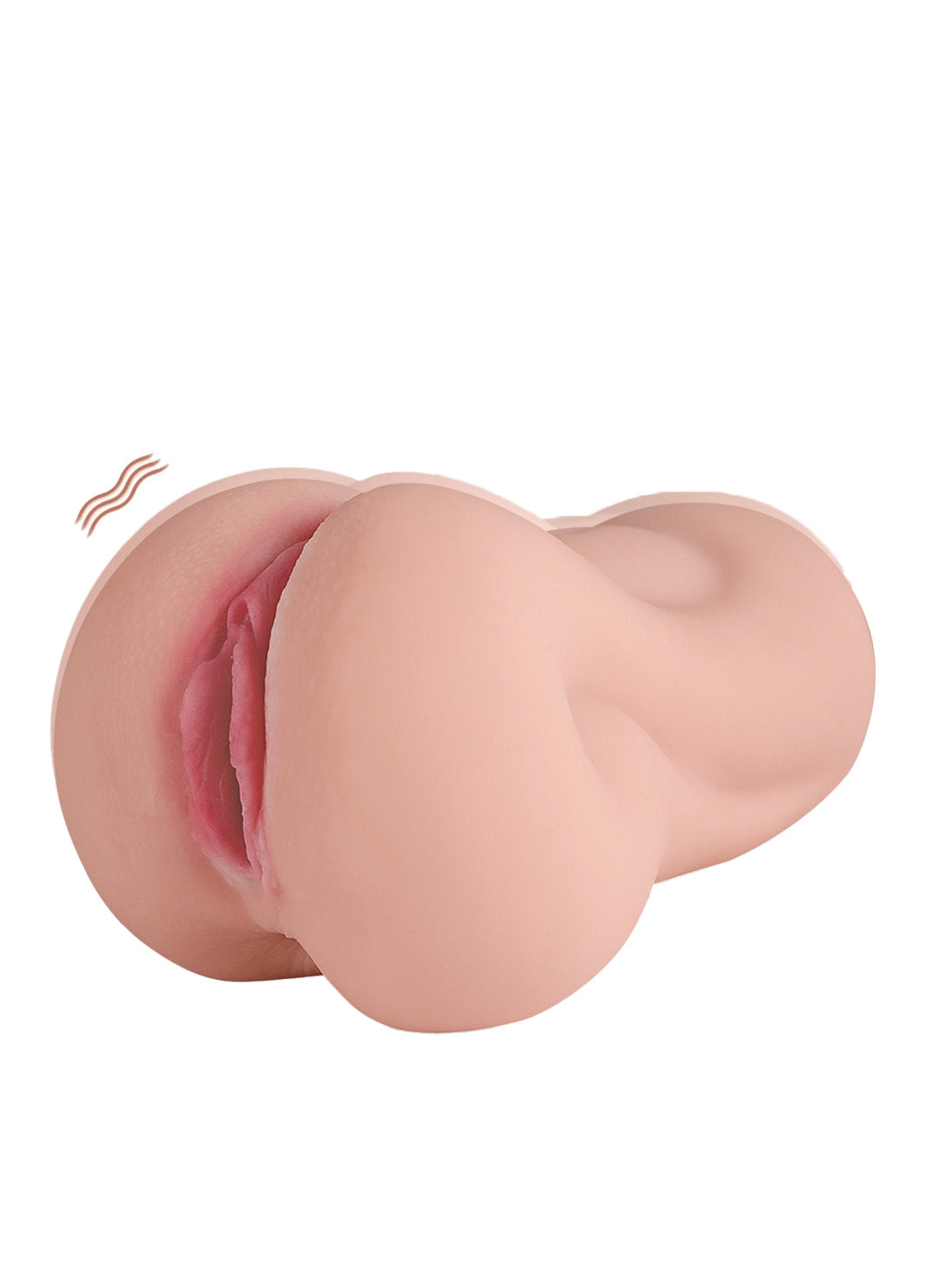 Roze Vibrerende Kunstvagina Met Zachte Kleine Schaamlippen