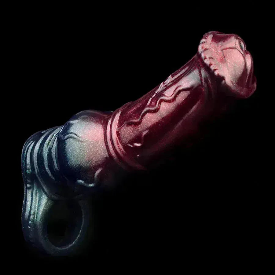 Siliconen Penis Sleeve Paarden Design Met Knoop