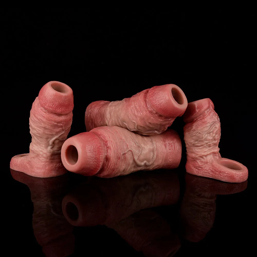 Realistische Delay Penis Sleeve in Vier Maten