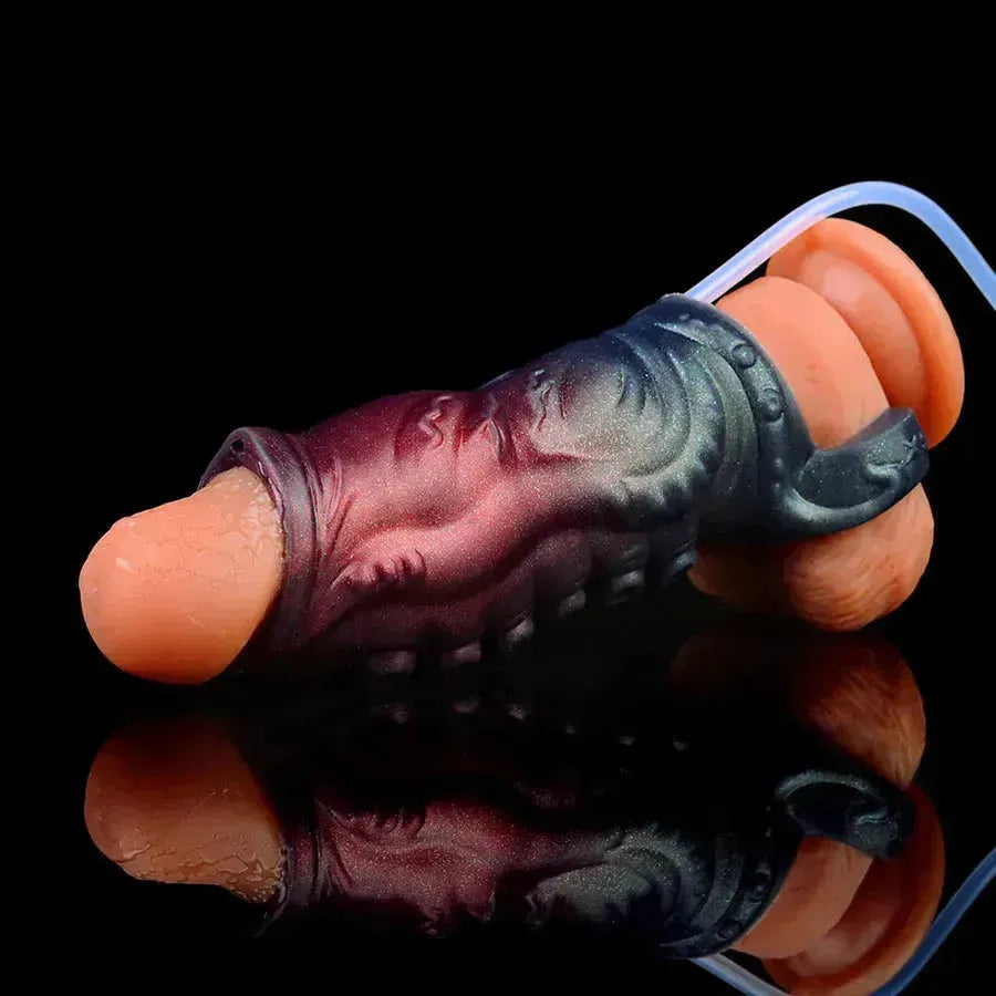 Fantasy Tenticle Textuur Squirting Penis Sleeve