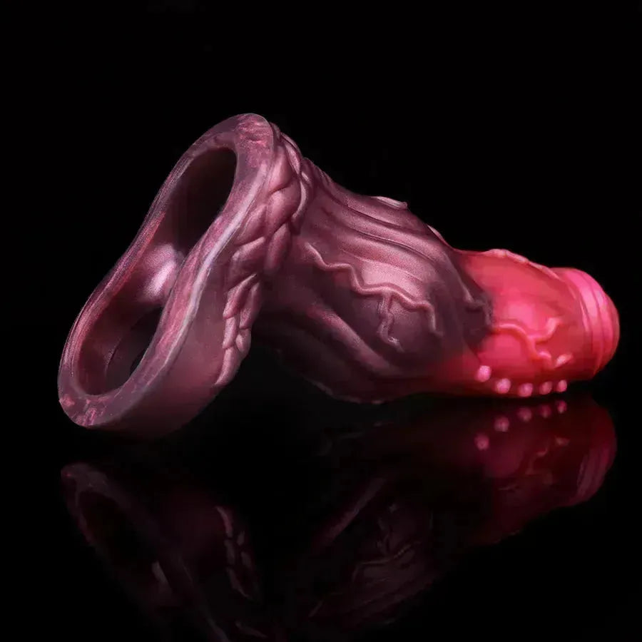 Silicone Dog Holle dildo Penis Sleeve