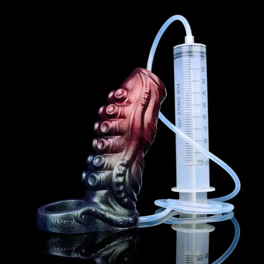 Fantasy Tenticle Textuur Squirting Penis Sleeve