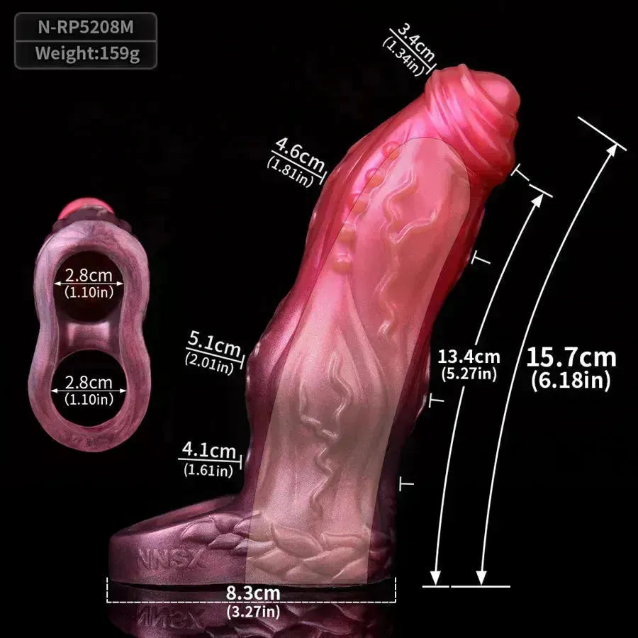 Silicone Dog Holle dildo Penis Sleeve