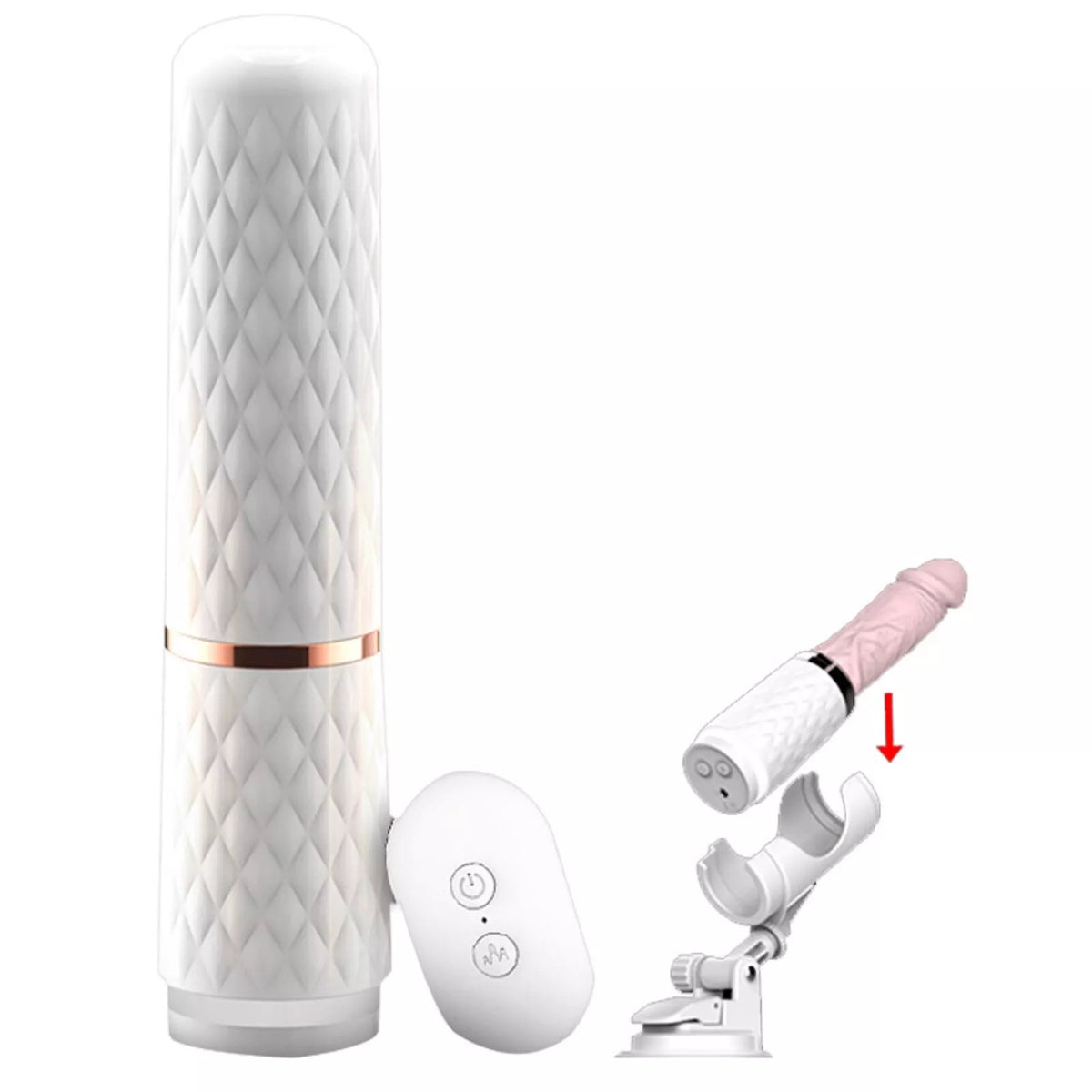 Handenvrije Automatische Stotende Vibrerende Masturbator