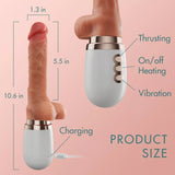 Afbeelding in Gallery-weergave laden, Automatic Heating Retractable Thrust Dildo