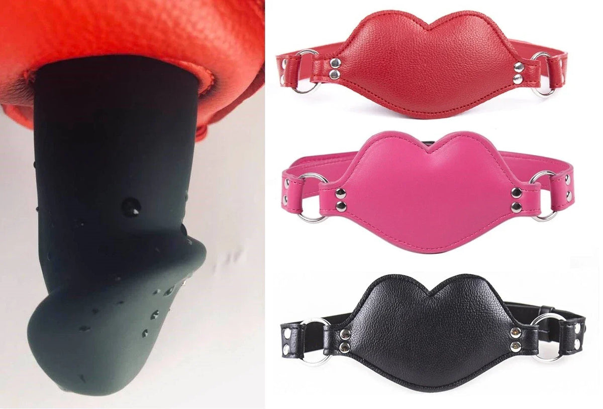 Bondage Mouth Leather Dildo Gag Beginner