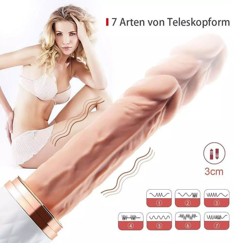 Handenvrije Automatische Stotende Vibrerende Masturbator