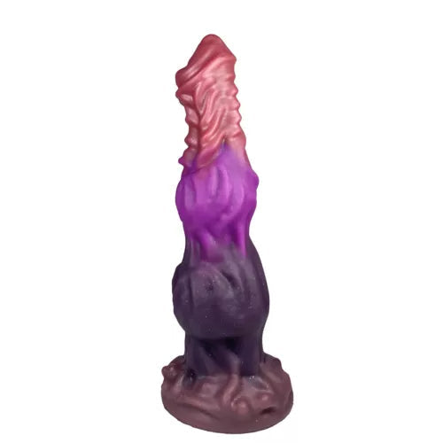 Paarse Alien Monsterdildo met Dubbele Knot Zuignap