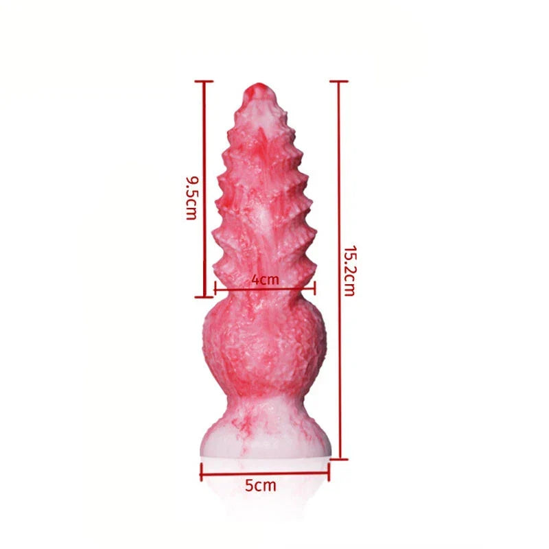 13cm Roze Dog Knot Kleine Dildo