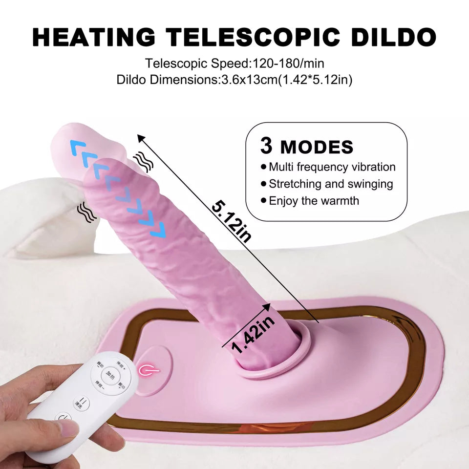 Pluche Beer Sex Machine Met Verwarmde Dildo