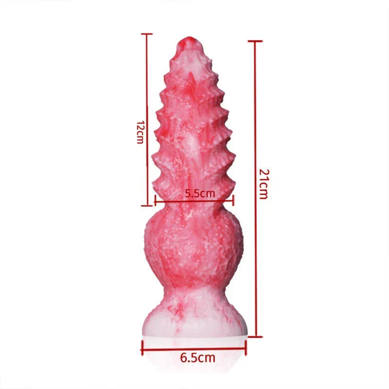 13cm Roze Dog Knot Kleine Dildo