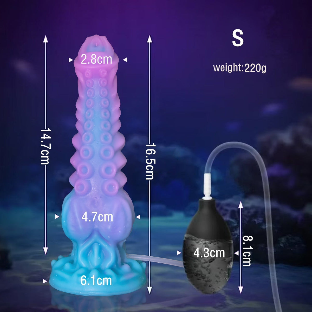 Alien Tenticle Squirting Dildo Met Silicone