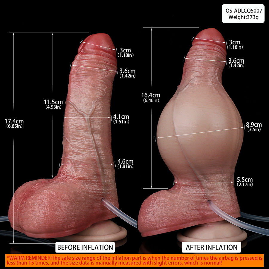 Small Dildo 17 cm Realistic Inflatable Squirting