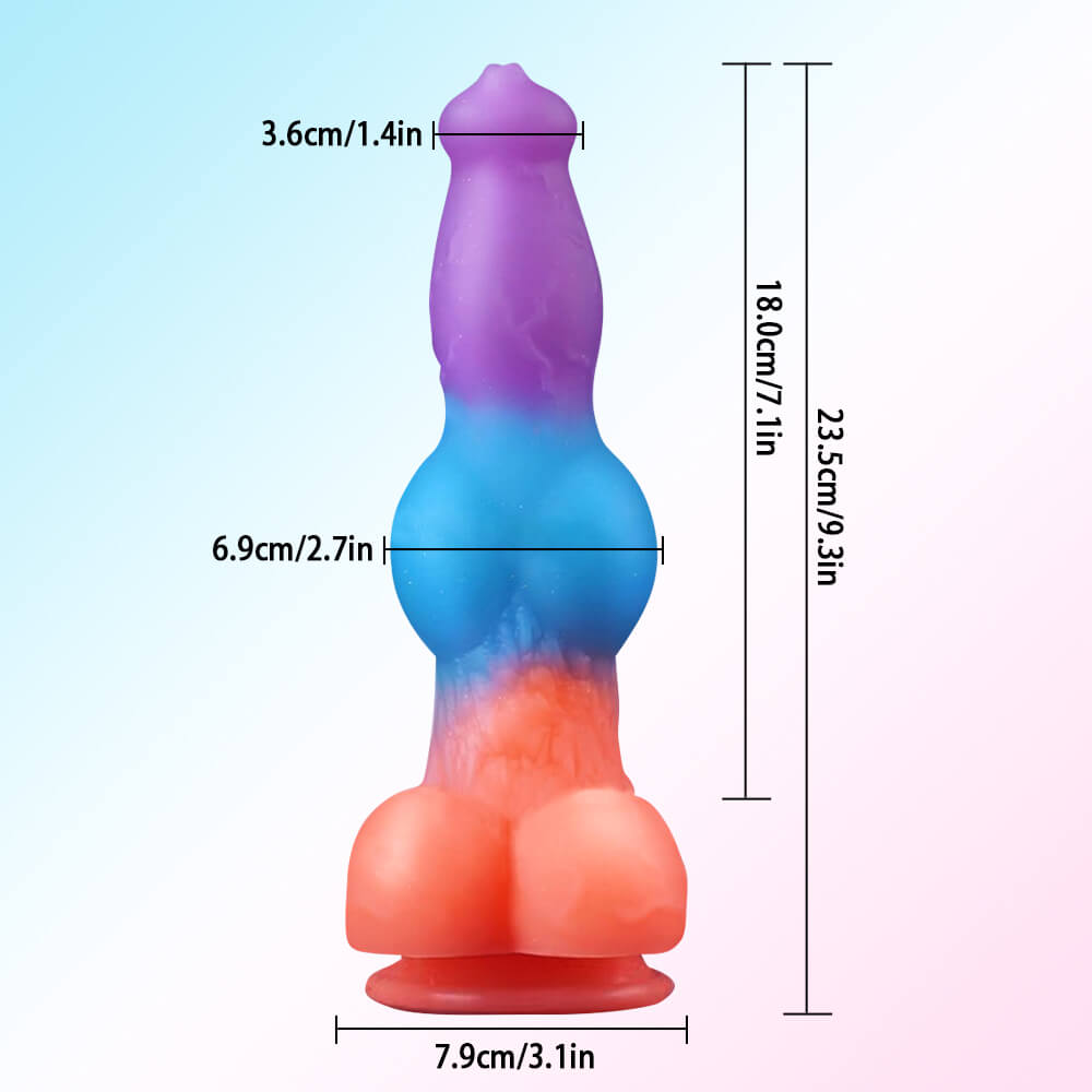 23 cm Kleurrijke Vibrerende Squirtingdildo Met Afstandsbediening