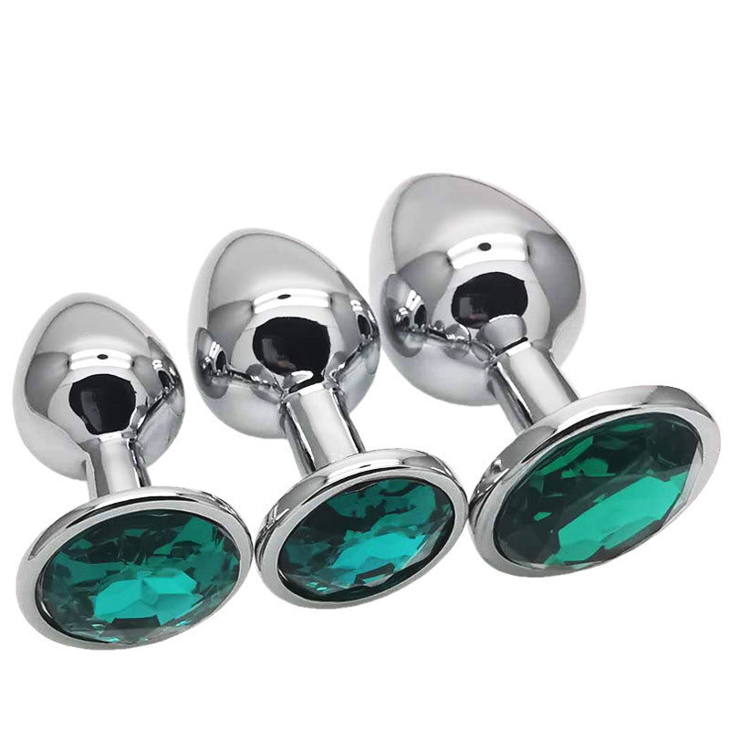 Metalen Buttplug Set met Edelsteen voor Beginners