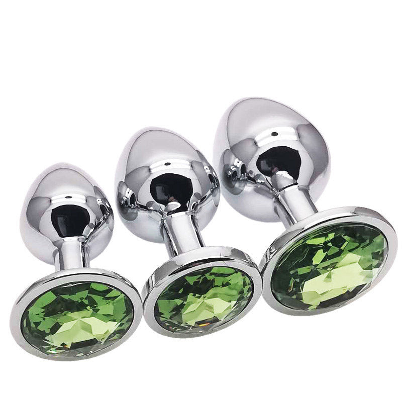 Metalen Buttplug Set met Edelsteen voor Beginners