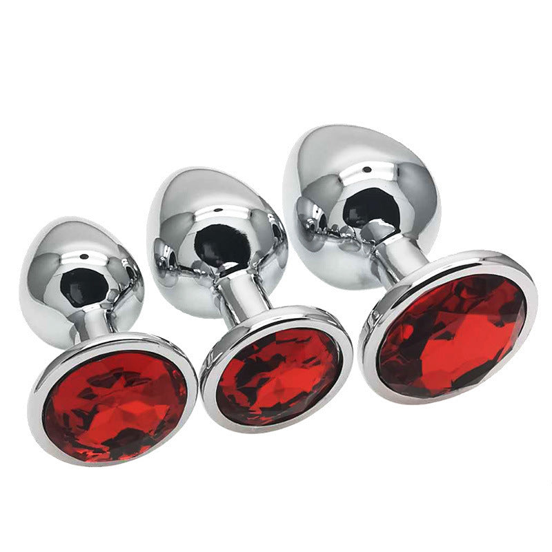 Metalen Buttplug Set met Edelsteen voor Beginners