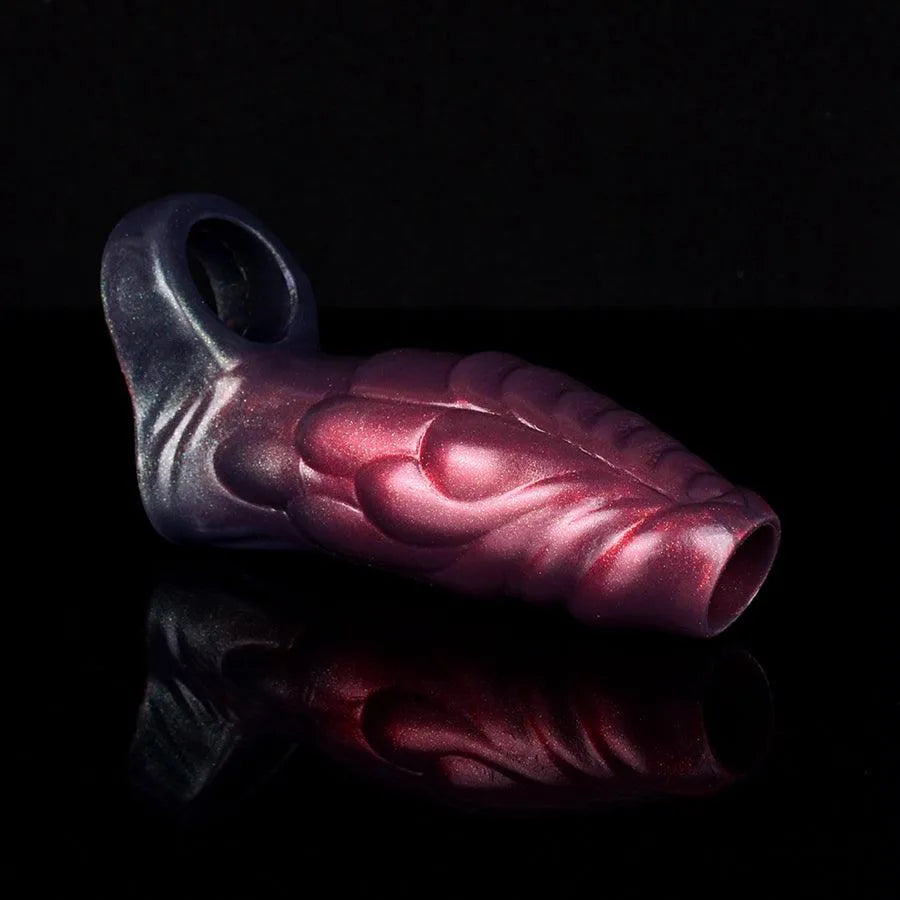 Monster Scale structuur Silicone Penis Sleeve