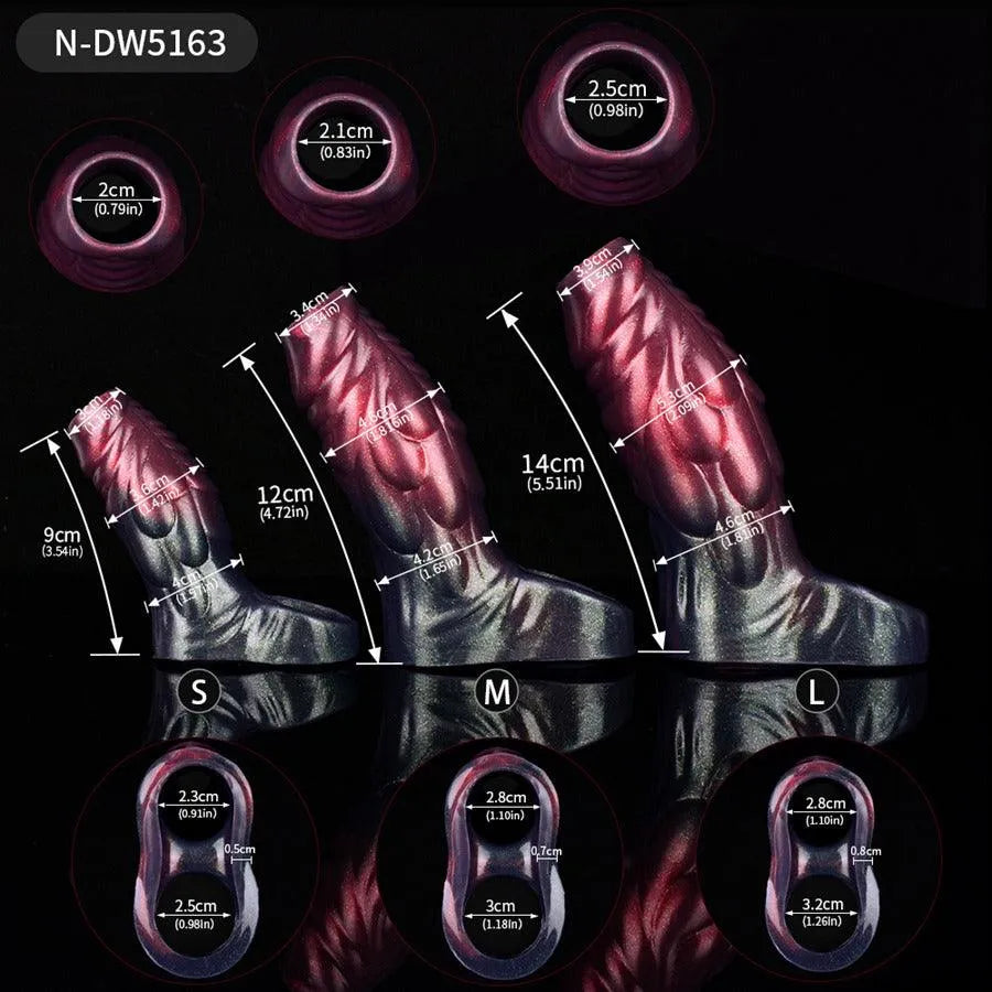Monster Scale structuur Silicone Penis Sleeve
