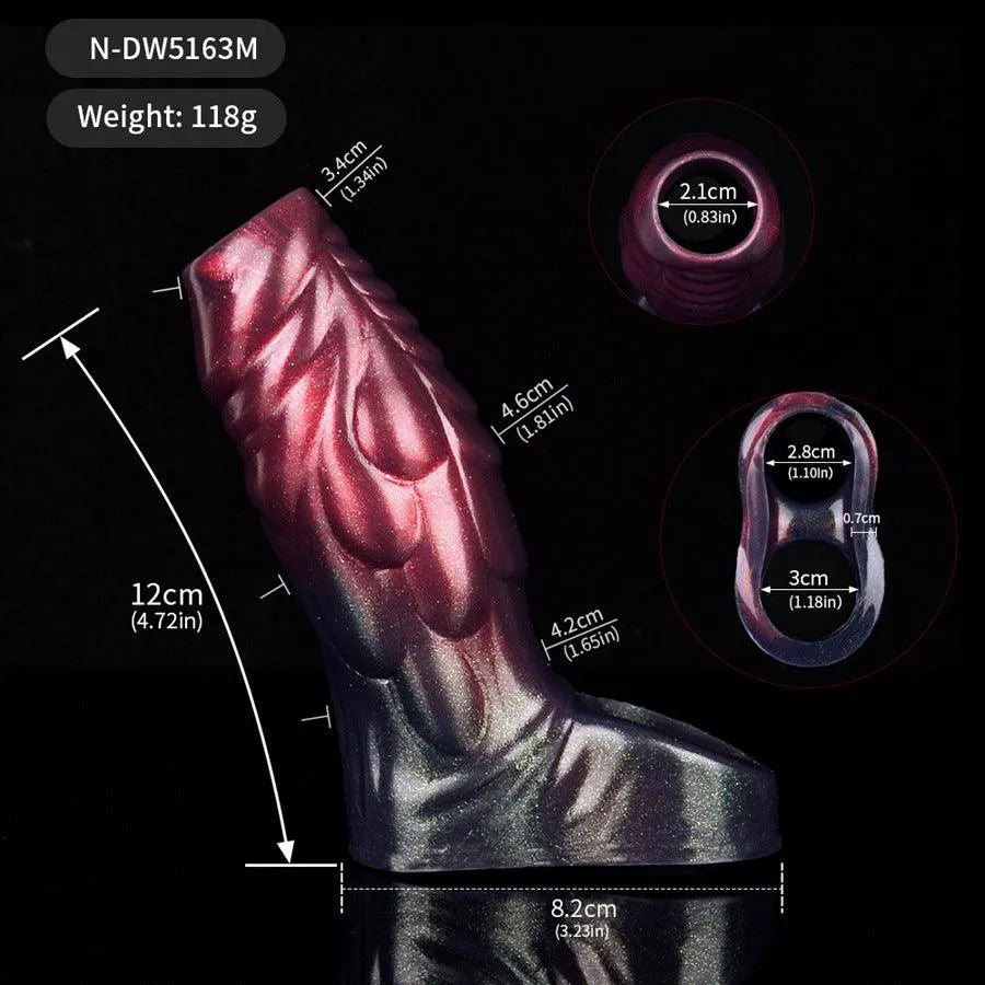 Monster Scale structuur Silicone Penis Sleeve