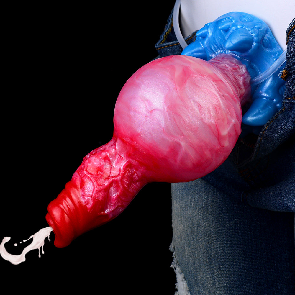 17cm Dog Inflatabledildo Met Squirtingfunctie