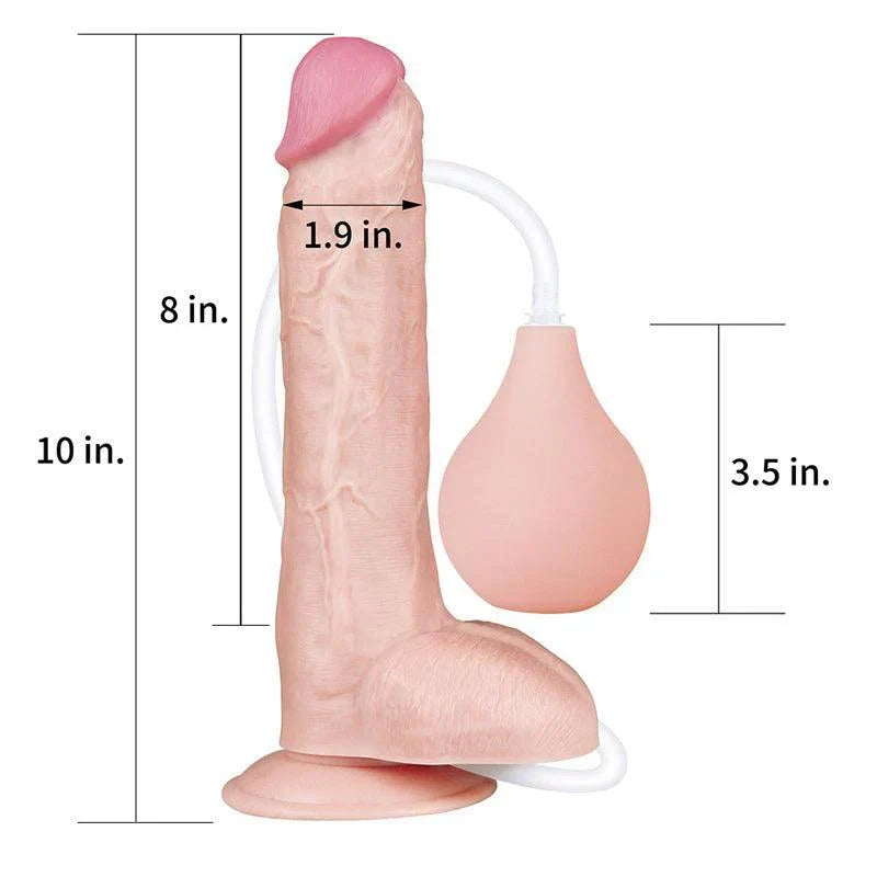 25cm Realistische Big Squirting Dildo Met Zuignap