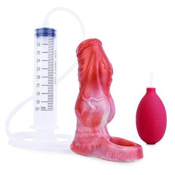 Silicone Penissleeve Met Ribbels En Squirting