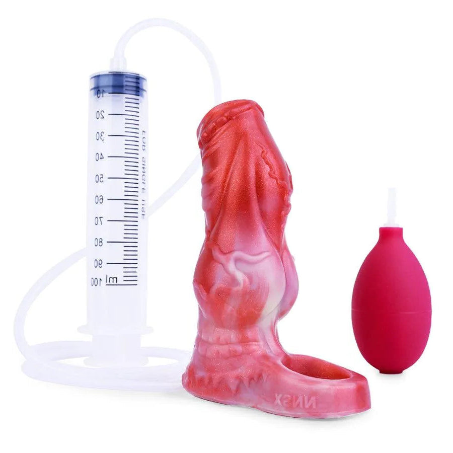 Silicone Penissleeve Met Ribbels En Squirting