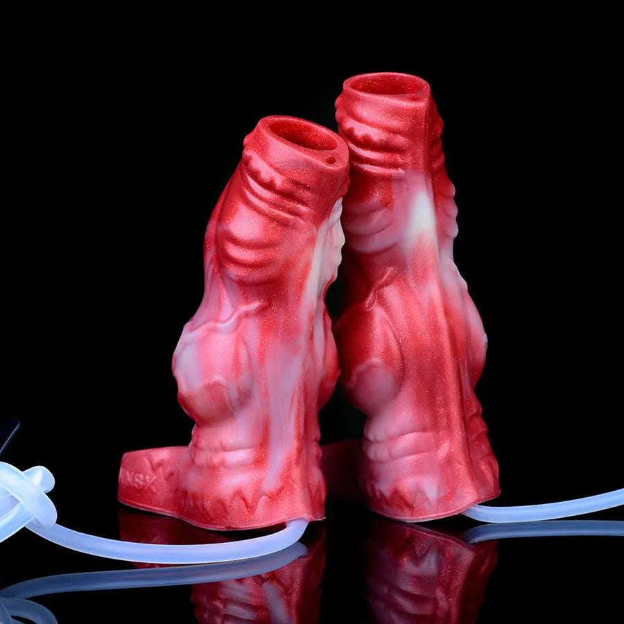 Silicone Penissleeve Met Ribbels En Squirting