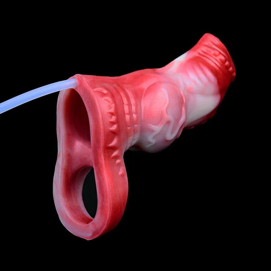 Silicone Penissleeve Met Ribbels En Squirting
