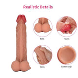 Load image into Gallery viewer, Dual Density Silicone Suction Cup Realistic Dildo