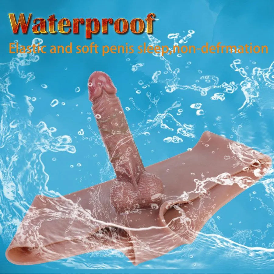 Siliconen Draagbare Hollow Dildo Slip Ontwerp