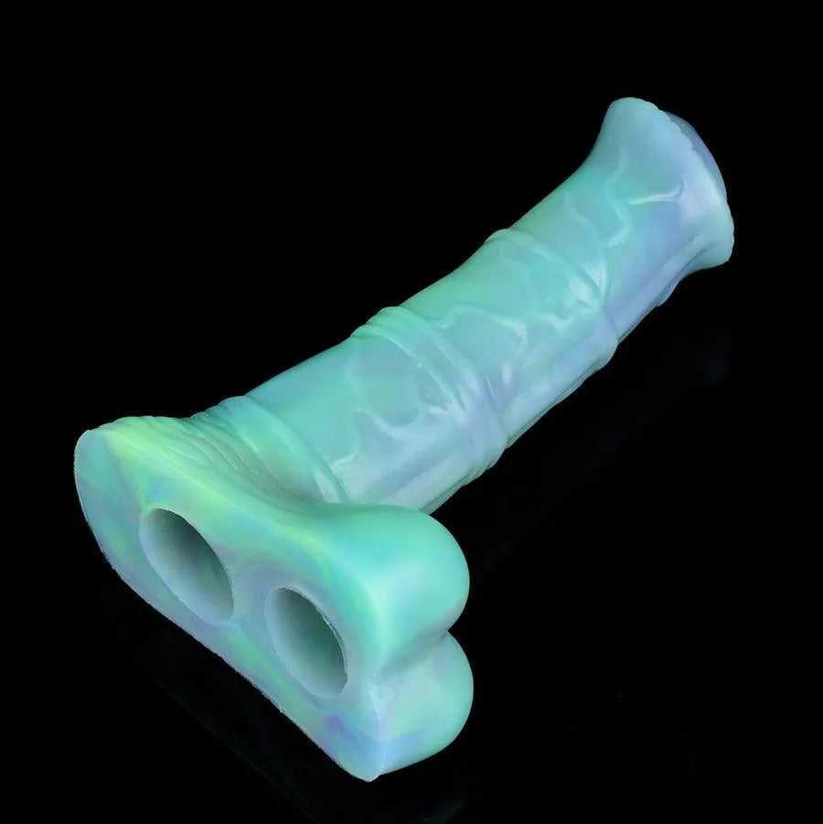 Fantasy Horse Cock Sleeve 20cm Met Glow Effect