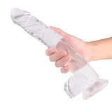 Afbeelding in Gallery-weergave laden, 12.6 Inch Super Suction Realistic Dildo Transparent