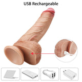 Afbeelding in Gallery-weergave laden, 9 Inch Thrusting Rotating Vibrating Super Realistic Silicone Dildo