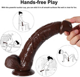 Charger l&#39;image dans la galerie, 11 Inch Brown Giant Thick G-Spot Lifelike Suction Cup Dildo