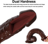 Charger l&#39;image dans la galerie, 11 Inch Brown Giant Thick G-Spot Lifelike Suction Cup Dildo