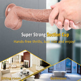 Charger l&#39;image dans la galerie, 10 Inch Big Waterproof Dual-Density Textured Realistic Silicone Dildo