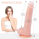 Charger l&#39;image dans la galerie, 7.68 Inch Silicone Soft Realistic Dildo With The Keel