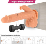 Afbeelding in Gallery-weergave laden, 9.8 Inch Liquid Silicone Realistic Vibrating Thrusting Dildo