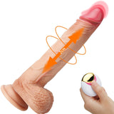 Afbeelding in Gallery-weergave laden, 9 Inch Thrusting Rotating Vibrating Super Realistic Silicone Dildo