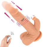 Afbeelding in Gallery-weergave laden, 9.8 Inch Liquid Silicone Realistic Vibrating Thrusting Dildo