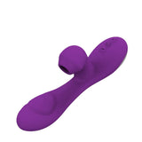 Carica l&#39;immagine nel visualizzatore di Gallery, Flap And Suction G-Spot Rabbit Vibrator Purple