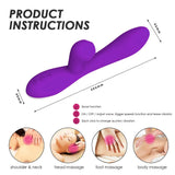 Charger l&#39;image dans la galerie, Flicking Rabbit G-Spot Dildo Vibrator With Suction