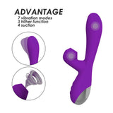 Charger l&#39;image dans la galerie, Flicking Rabbit G-Spot Dildo Vibrator With Suction