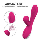 Carica l&#39;immagine nel visualizzatore di Gallery, Flap And Suction G-Spot Rabbit Vibrator